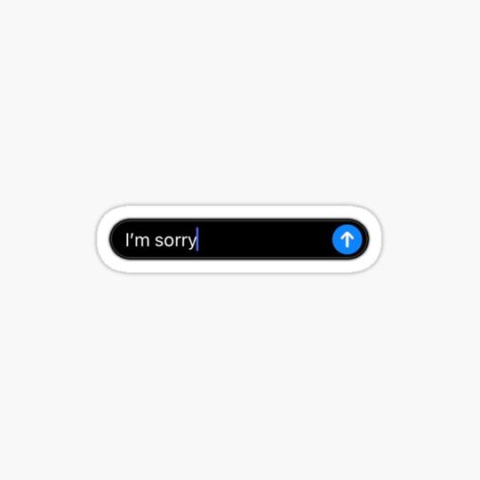 Discover I'm Sorry Text Message