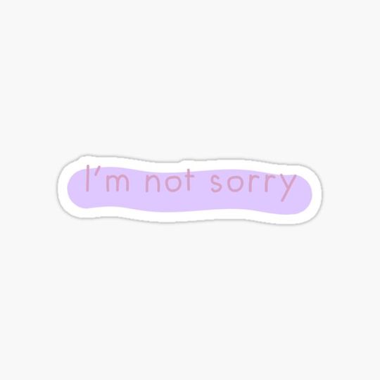 Discover Not Sorry