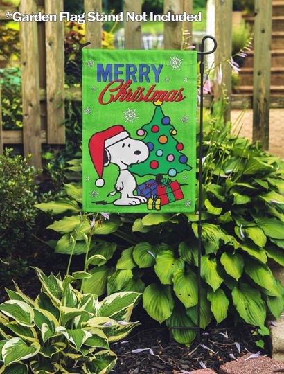 Discover Merry Christmas Snoopy Garden Flags, Gifts for Snoopy Lovers