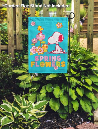 Discover Spring Flowers Garden Flags, Gifts for Snoopy Lovers