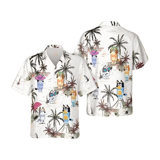 Discover BlueyDad Hawaiian Shirt, Funny BlueyDad Hawaiian Shirt