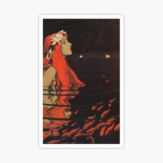 Discover The mermaid in the goldfish pond -  Franz Hein