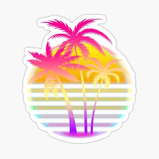 Discover Palm Trees Beach 1980s