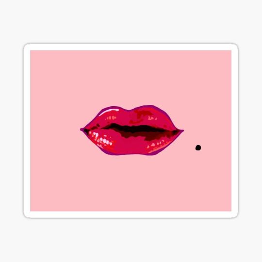 Discover Lips on Pink Background