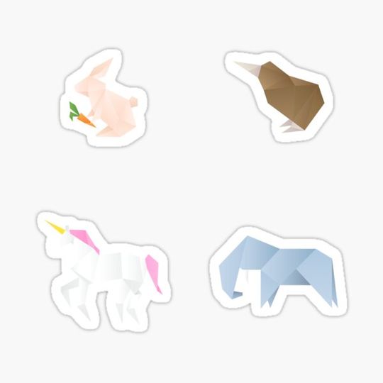 Discover Origami stickers - happy origami day