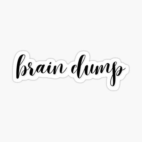 Discover Brain dump - sticker
