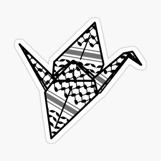 Discover Keffiyeh Patterned Paper Origami Crane
