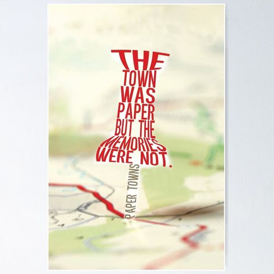 Discover Town was paper Typography (Paper Towns 4 of 7)