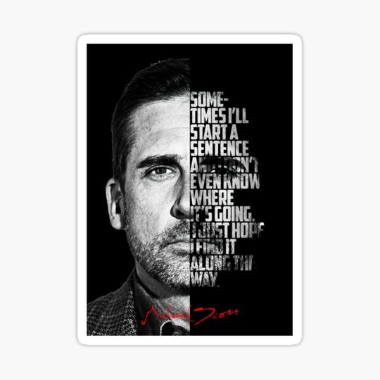 Discover Black and white Michael Scott The Office Quote