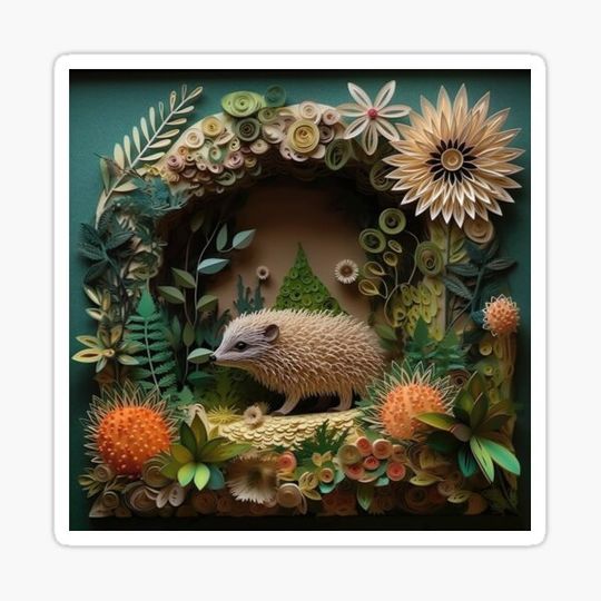 Discover Paper Quilled Hedgehog