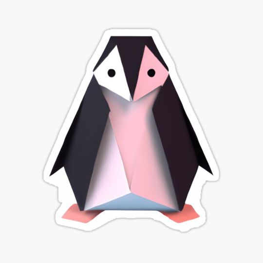 Discover CUTE PAPER FOLDING PENGUIN (AI generated)