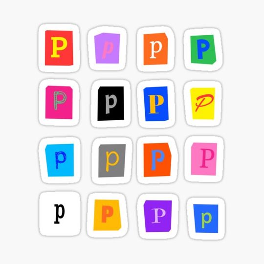 Discover magazine cut-out P letter set
