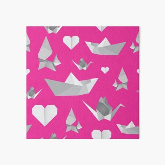 Discover origami pattern (pink)