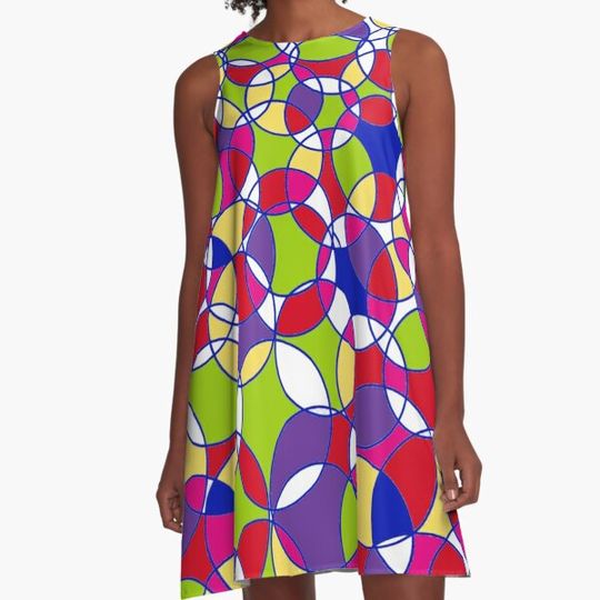 Discover Colors in Circles Textile Pattern