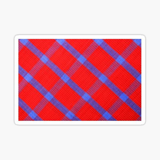 Discover Red blue textile design amazing print