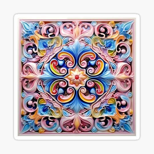 Discover decorative Italian ceramic tile print