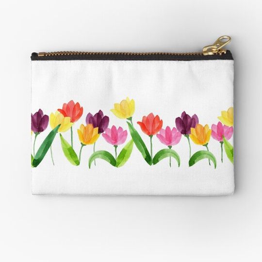 Discover Watercolor Tulips Pattern