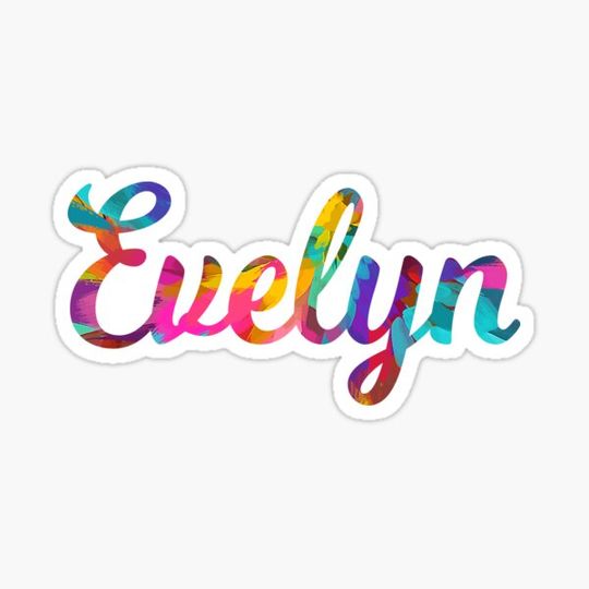 Discover Evelyn abstract painting girl's name