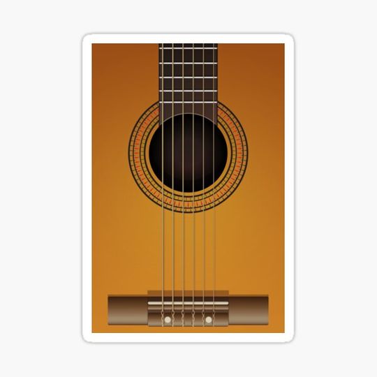 Discover acoustic guitar illustration texture