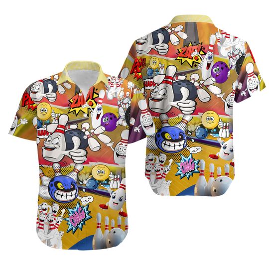 Discover Bowling Split Happens Bowling Limited - Hawaiian Shirt All Over Print