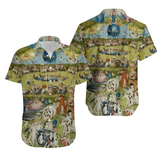 Discover Hieronymus Bosch The Garden of Earthly Delights Hawaiian Shirt