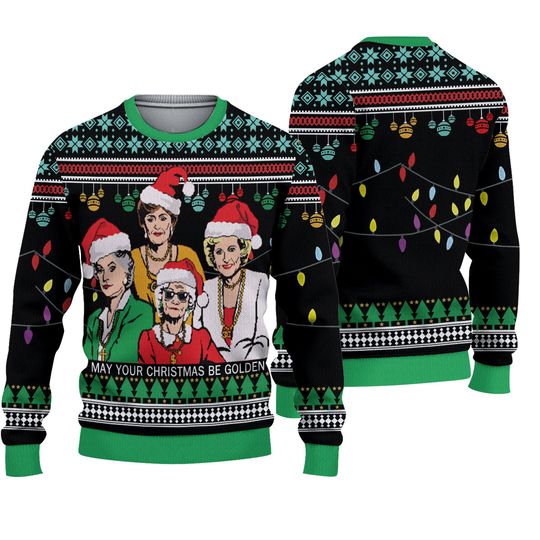 Discover Stay Golden Ugly Xmas Sweater, Christmas Sweater, Ugly Christmas Sweater