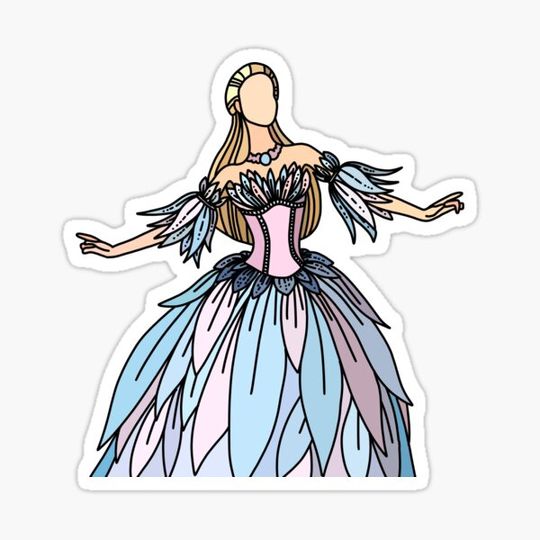 Discover Swan Lake Odette Princess Sticker