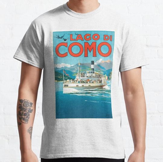 Discover 1900 Italy Lake Como Travel Poster