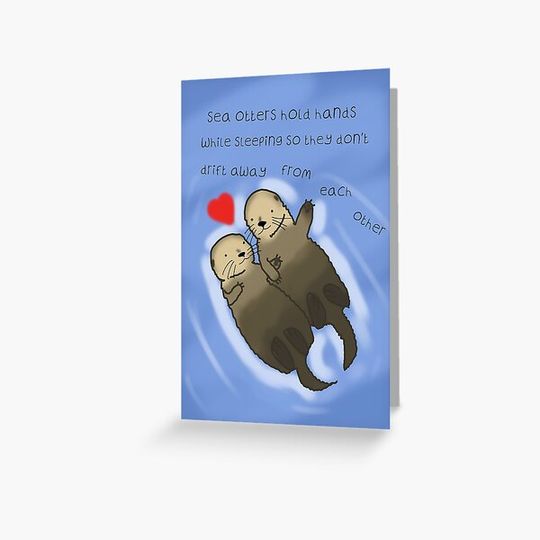 Discover Sea Otters hold hands, love, valentines day