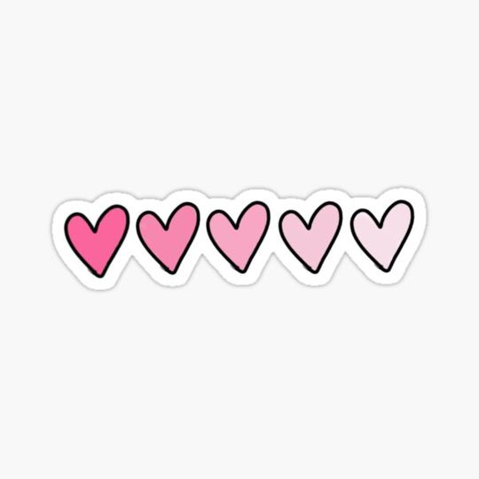 Discover Pink heart set