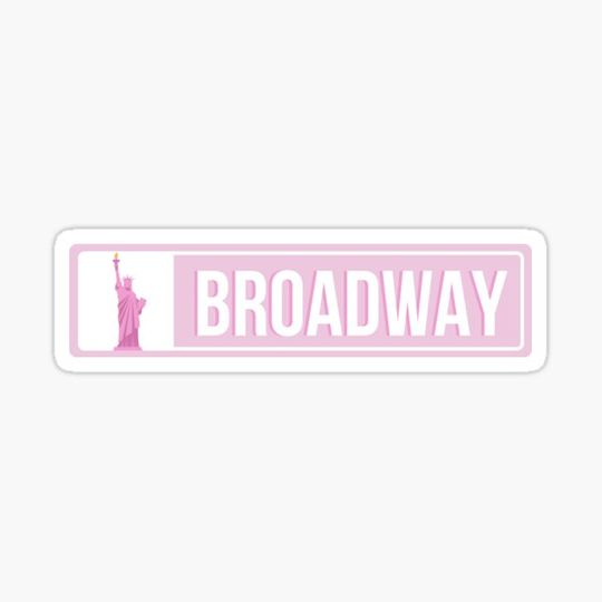 Discover broadway pink sign