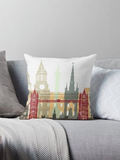 Discover London skyline poster
