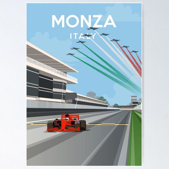 Discover Monza Italy Poster