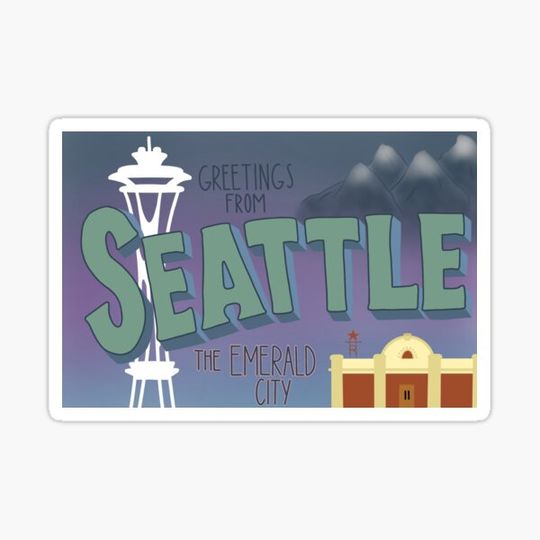 Discover Seattle Postcard