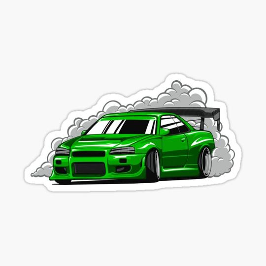 Discover SKYLINE GTR R34 Drift Green