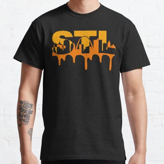 Discover St Louis silhouetted skyline landmark