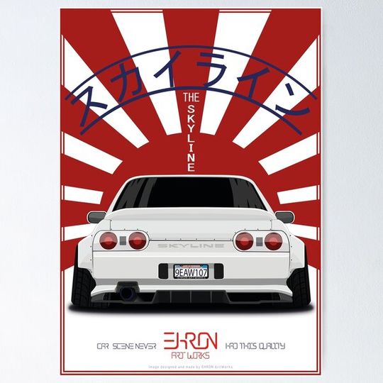 Discover Poster "Rising Sun" Skyline R32