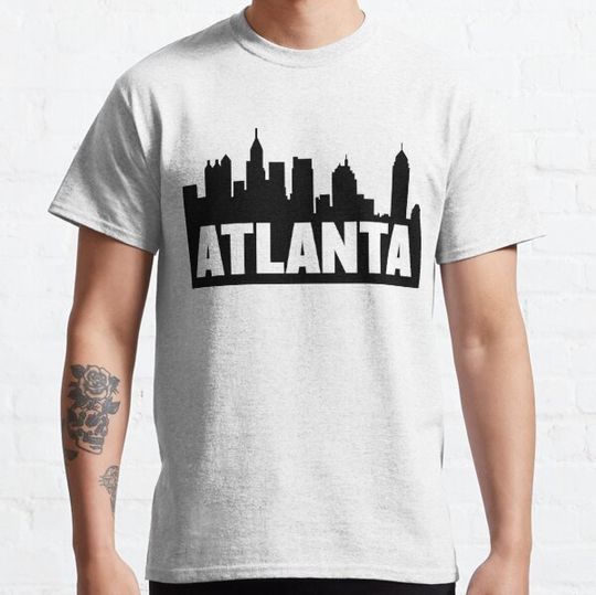 Discover Atlanta, Georgia City Skyline Silhouette