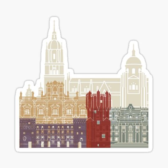 Discover Salamanca skyline poster