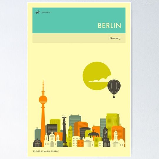 Discover BERLIN TRAVEL POSTER