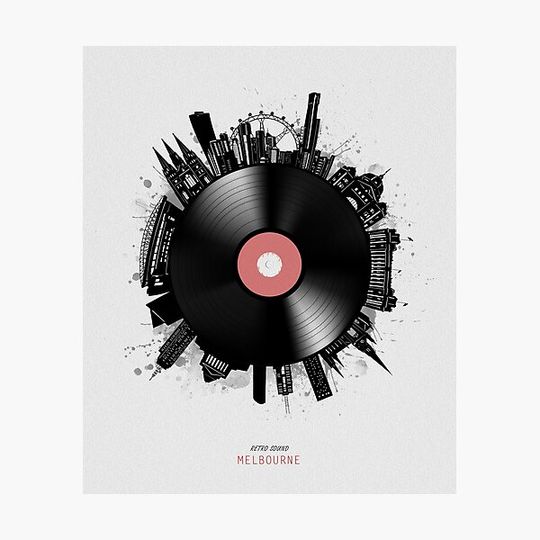 Discover melbourne skyline vinyl