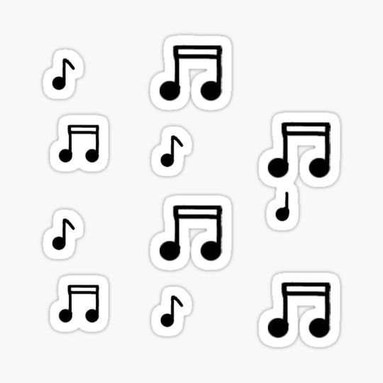 Discover Music note sticker pack