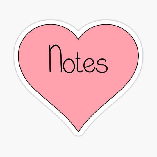 Discover Notes Heart Notebook