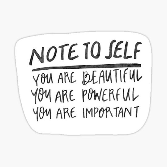 Discover Note to Self : you are beautiful, powerful, important!