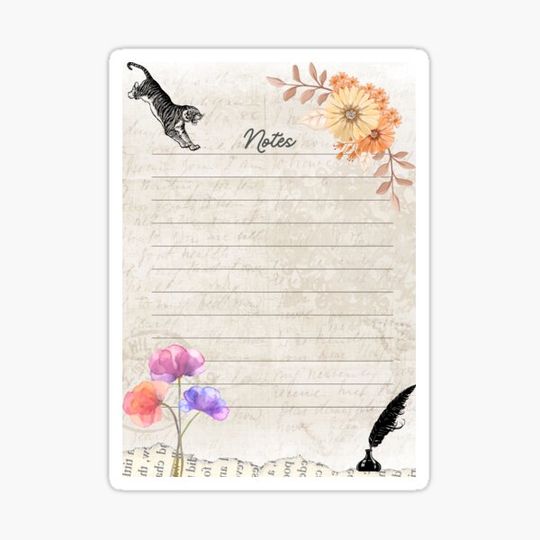 Discover Notes with flowers