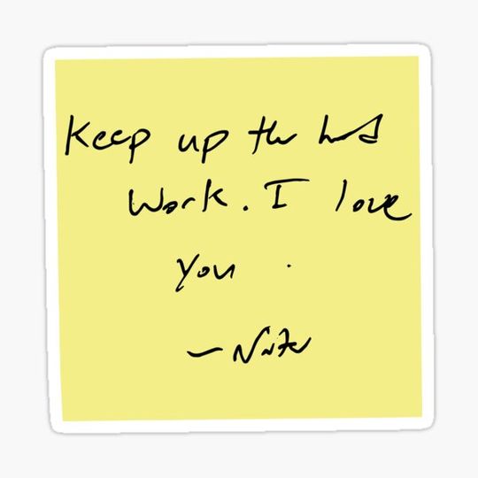 Discover sticky note