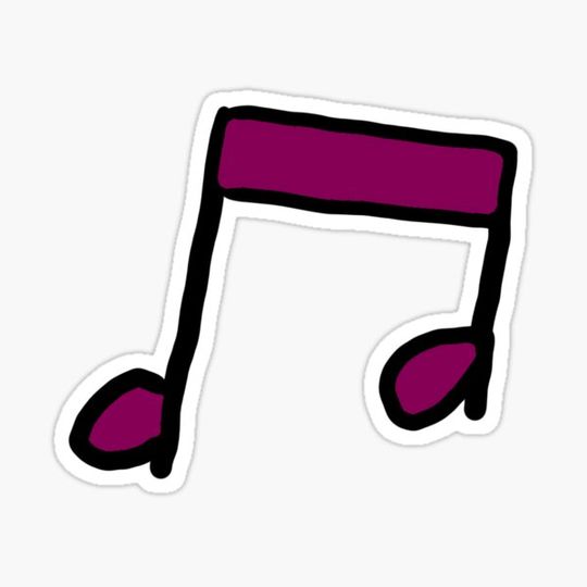Discover Purple Music Note Design