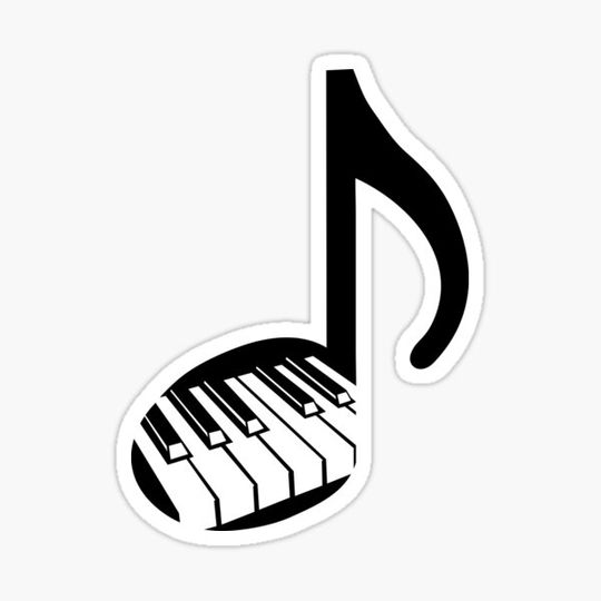 Discover Musical note and piano, piano keys