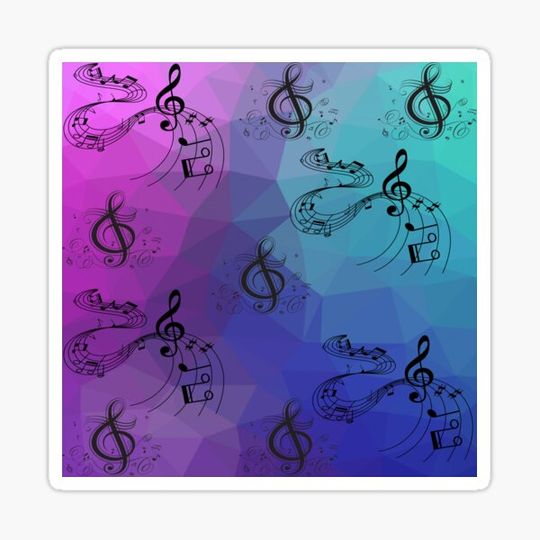 Discover Music Note with purple background