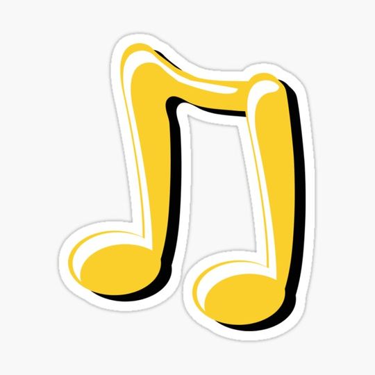 Discover golden music note